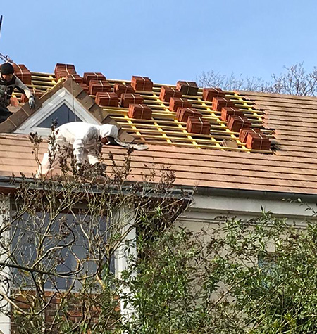 Pose de tuile à Brétigny sur Orge dans l'Essone