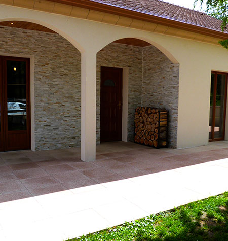 Après réalisation d'une pose de parment à Brétigny sur Orge dans l'Essone